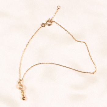 CHC35 Gold and pearl ankle/wrist chain