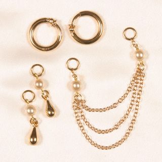 COF03 Non-piercing 3 in 1 labia jewelry in gift box