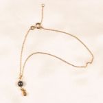 CHC34 Gold and hematite ankle/wrist chain